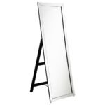 SOLINE 22 X 61 INCH FRAMED STANDING FLOOR MIRROR SILVER