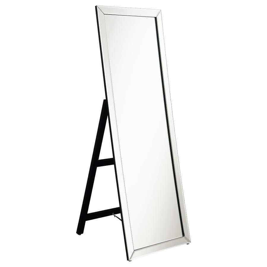 961633_02x900.jpg SOLINE 22 X 61 INCH FRAMED STANDING FLOOR MIRROR SILVER - Image 1