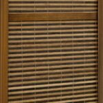 BROWNING 4-PANEL BAMBOO ROOM DIVIDER FOLDING SCREEN WALNUT - Image 6
