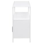 AMHERST 2-DOOR RADIO WEAVE CANE METAL ACCENT CABINET WHITE - Image 6