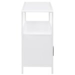 AMHERST 2-DOOR RADIO WEAVE CANE METAL ACCENT CABINET WHITE - Image 9