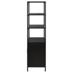 AMHERST 3-SHELF RADIO WEAVE CANE METAL ACCENT CABINET BLACK - Image 6
