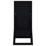 CADENCE TEMPERED GLASS FULL LENGTH STANDING MIRROR BLACK OAK - Image 4
