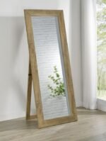 CADENCE TEMPERED GLASS FULL LENGTH STANDING MIRROR MANGO - Image 2