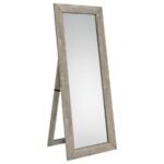 CADENCE TEMPERED GLASS FULL LENGTH MIRROR GREY WASHED OAK