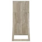 CADENCE TEMPERED GLASS FULL LENGTH MIRROR GREY WASHED OAK - Image 4