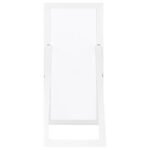 CADENCE TEMPERED GLASS FULL LENGTH MIRROR WHITE HIGH GLOSS - Image 4