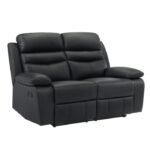 9628BLK-2 Double Reclining Love Seat - Image 2