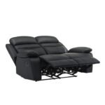 9628BLK-2 Double Reclining Love Seat - Image 4