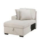 9630BE*3LC2R Sectional with Left Chaise, Pull-out Bed, Hidden Storages  and Shelves, Charging Ports - Image 7