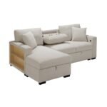 9630BE*2LC2R Sectional with Left Chaise, Pull-out Bed and Hidden Storage, Charging Ports - Image 6