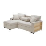 9630BE*2LC2R Sectional with Left Chaise, Pull-out Bed and Hidden Storage, Charging Ports - Image 7