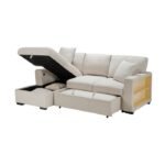 9630BE*2LC2R Sectional with Left Chaise, Pull-out Bed and Hidden Storage, Charging Ports - Image 8