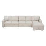 9630BE*32LRC Sectional with Right Chaise, Pull-out Bed, Hidden Storages and Shelves, Charging Ports - Image 2