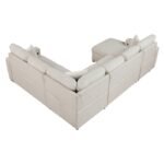 9630BE*4LC2R Sectional with Left Chaise, Pull-out Bed, Hidden Storages and Shelves, Charging Ports - Image 4