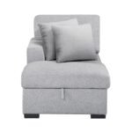 9630GY*3LC2R Sectional with Left Chaise, Pull-out Bed Hidden Storages and Shelves, Charging Ports - Image 7