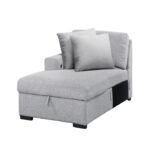 9630GY*4LC2R Sectional with Left Chaise, Pull-out Bed, Hidden Storages  and Shelves, Charging Ports - Image 7