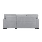 9630GY*22LRC Sectional with Right Chaise, Pull-out Bed, Hidden Storage and Shelves, Charging Ports - Image 5