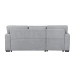 9630GY*2LC2R Sectional with Left Chaise, Pull-out Bed, Hidden Storages and Shelves, Charging Ports - Image 5