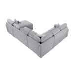 9630GY*42LRC Sectional with Right Chaise, Pull-out Bed, Hidden Storages and Shelves, Charging Ports - Image 4