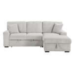 9633MNB*22LRC 2-Piece Sectional with Pull-out Bed, Right Chaise and Hidden Storage