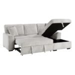 9633MNB*22LRC 2-Piece Sectional with Pull-out Bed, Right Chaise and Hidden Storage - Image 8