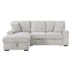 9633MNB*2LC2R 2-Piece Sectional with Pull-out Bed, Left Chaise and Hidden Storage