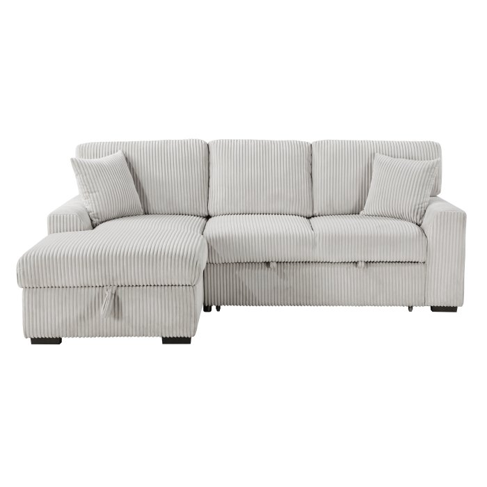 9633MNB_2LC2R_n__l.jpg 9633MNB*2LC2R 2-Piece Sectional with Pull-out Bed, Left Chaise and Hidden Storage - Image 1