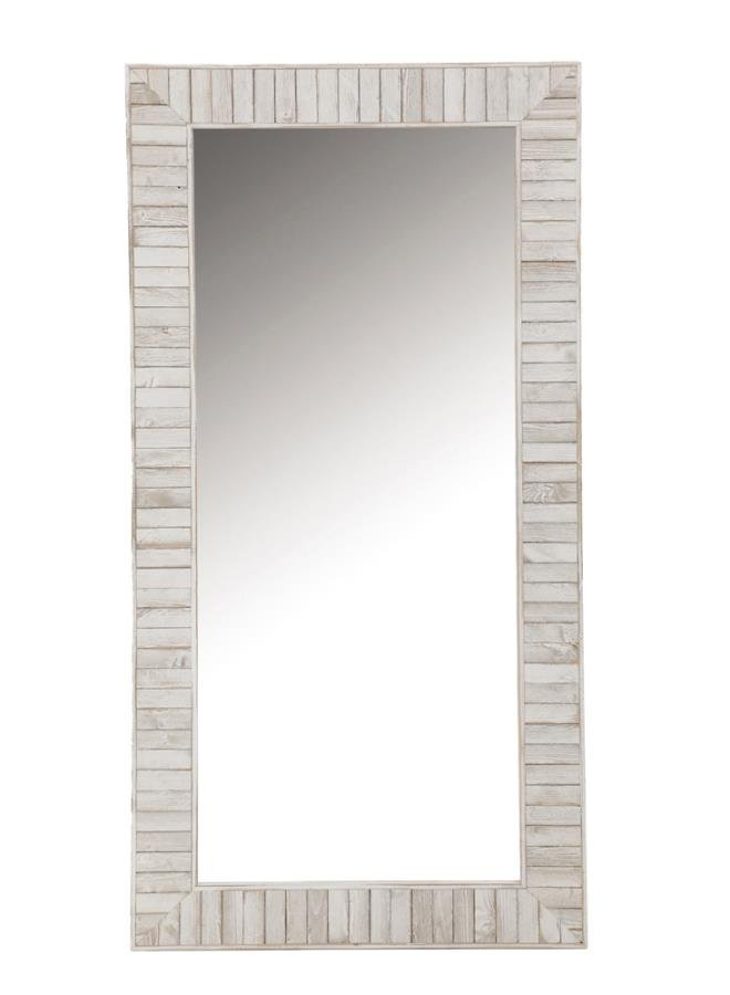963488_2x900.jpg PINO 34 X 68 INCH WOOD FRAMED FLOOR MIRROR WHITE - Image 1