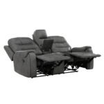 9634DGY-2 Double Reclining Love Seat with Center Console - Image 4