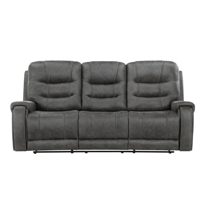 9634DGY-3_noBG___l.jpg 9634DGY-3 Double Reclining Sofa - Image 1