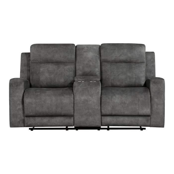 9635DG-2_noBG_f__l.jpg 9635DG-2 Double Reclining Love Seat with Center Console - Image 1