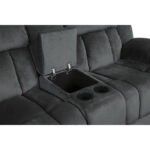 9636CC-2 Double Glider Reclining Love Seat with Center Console - Image 6