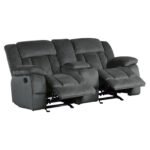 9636CC-2 Double Glider Reclining Love Seat with Center Console - Image 3