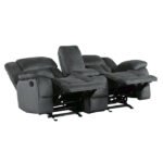 9636CC-2 Double Glider Reclining Love Seat with Center Console - Image 4