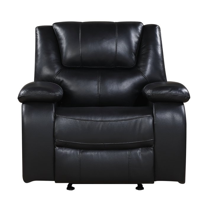 9639BK-1_noBG_front__l.jpg 9639BK-1 Glider Reclining Chair - Image 1