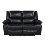 9639BK-2 Double Reclining Love Seat