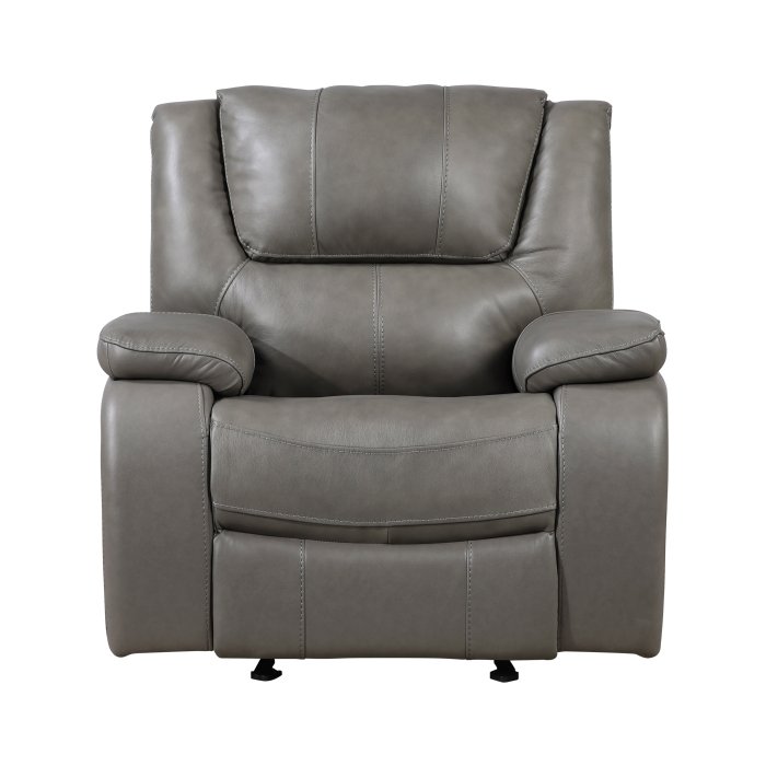 9639GY-1_noBG_front__l.jpg 9639GY-1 Glider Reclining Chair - Image 1