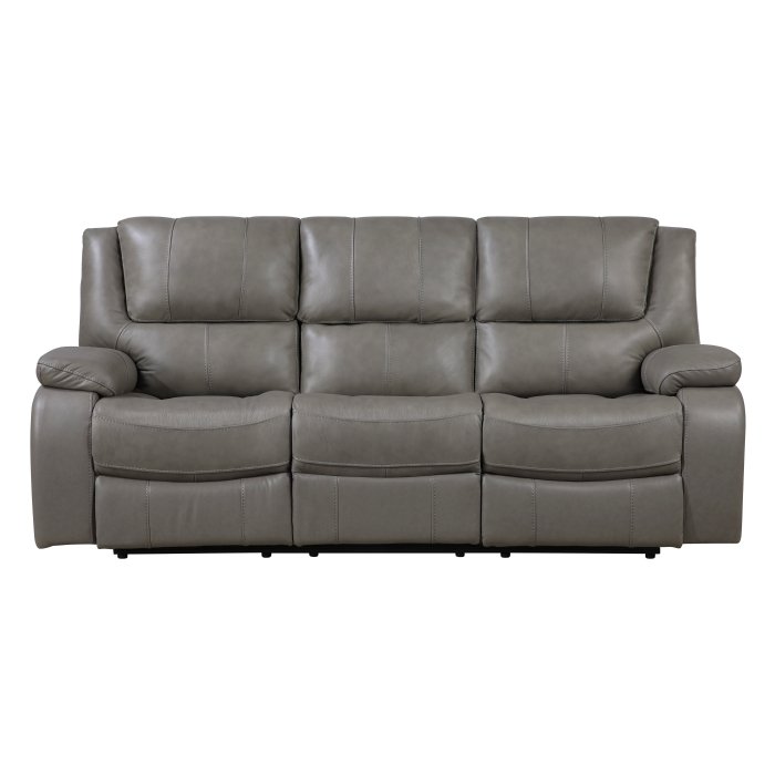 9639GY-3_noBG_front__l.jpg 9639GY-3 Double Reclining Sofa - Image 1