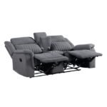 9646GY-2 Double Reclining Love Seat with Center Console - Image 4