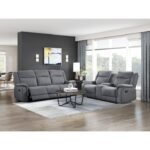 9646GY-2 Double Reclining Love Seat with Center Console - Image 6