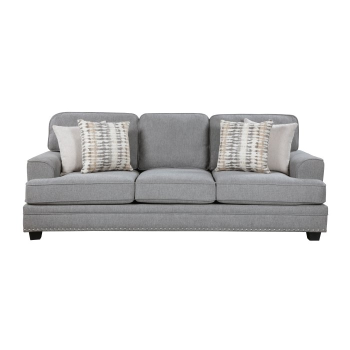 9648GY-3_noBG_f__l.jpg 9648GY-3 Sofa - Image 1