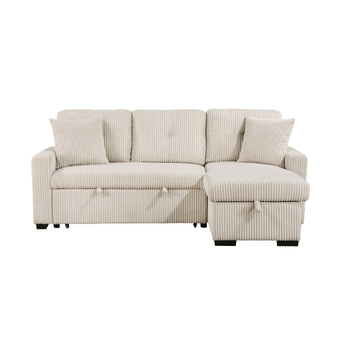 9649BE_R_noBG_f__l.jpg 9649BE*SC 3-Piece Reversible Sectional with Pull-out Bed and Hidden Storage - Image 1