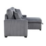 9649DG*SC 3-Piece Reversible Sectional with Pull-out Bed and Hidden Storage - Image 5