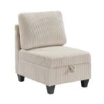 9650NBE-3* Sofa with Storage, Storage Pouches and Charging Ports - Image 8