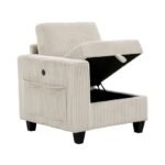 9650NBE-3* Sofa with Storage, Storage Pouches and Charging Ports - Image 6