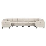 9650NBE*8SC 8-Piece Sectional with Storage, Storage Pouches and Charging Ports