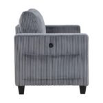 9650NDG-2* Love Seat with Storage, Storage Pouches and Charging Ports - Image 3