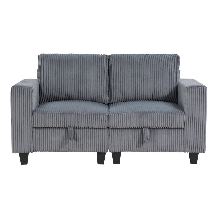 9650NDG-2_noBG___l.jpg 9650NDG-2* Love Seat with Storage, Storage Pouches and Charging Ports - Image 1