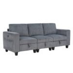 9650NDG-3* Sofa with Storage, Storage Pouches and Charging Ports - Image 2